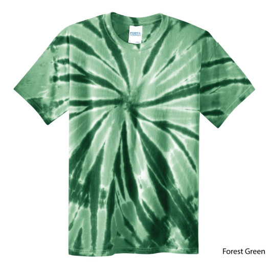 Promotional Mens Tie-Dye Shirts Forest Green